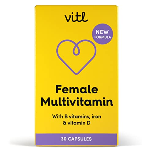 Vitl Female Multivitamin & Minerals Supplement - 30 Vegan Capsules - 21 Essential Active VITL Au supplements
