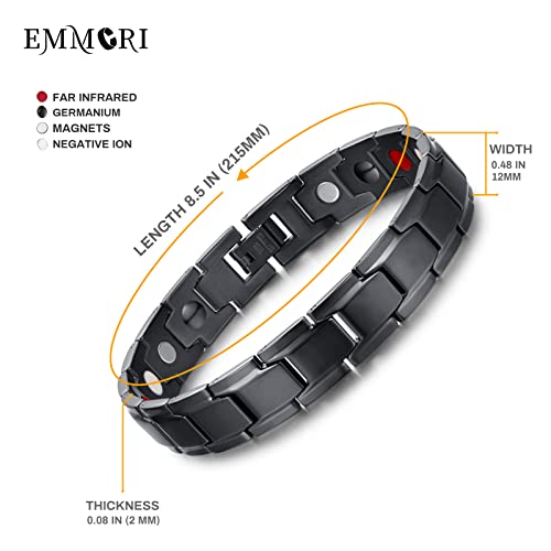 EMMORI Ultra Strength Magnetic Bracelet - 3,500 Gauss Per Magnet -Magnetic Bracelets Emmori Au supplements