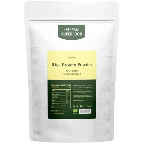 Everyday Superfood Organic Rice Protein Powder, 1kg, 80% Protein, Unflavoured, Vegan & Kosher Everyday SuperfoodAU supplements