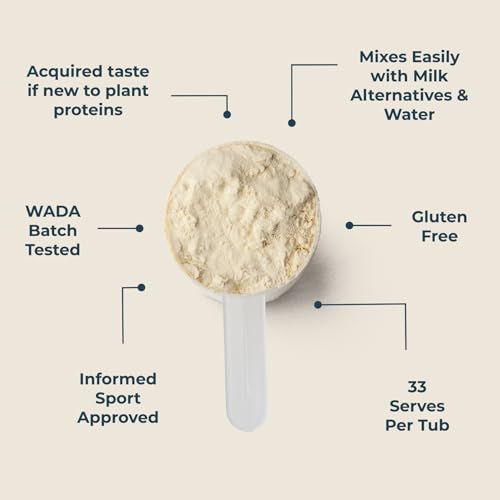 Kinetica Vanilla Flavour Plant Protein 1kg | Blend of Pea and Rice Protein | Vegan Kinetica Au supplements