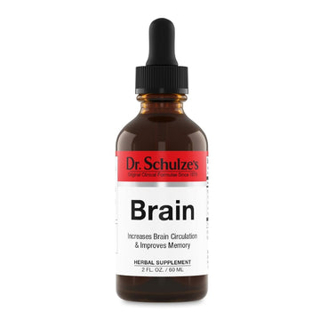Dr. Schulze's Brain Formula 2 oz. - Vegan and Wild-Harvested | Stimulates Circulation and and Improved Mental Focus Dr. Schulze's Au supplements