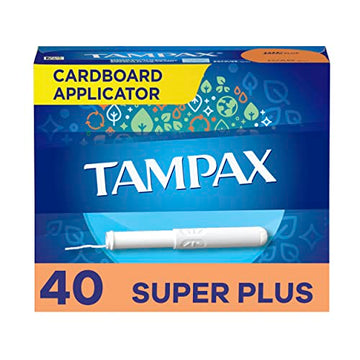 Tampax Tampons, Super Plus Absorbency, Cardboard Applicator, Leakgaurd Skirt, Unscented Tampax Au supplements