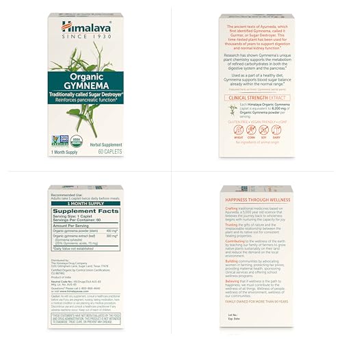 Himalaya Organic Gymnema Herbal Supplement for Weight Management, USDA Certified Himalaya Au supplements
