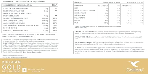 Collibre® Collagen Gold 10000mg 15 x 30ml Strong Liquid Drink Collibre Au supplements