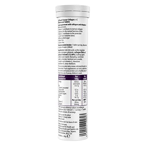 Collagen Effervescent - Marine Collagen & Vitamin C (2 Tubes) Beauty & Co Au supplements