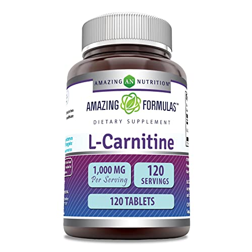 Amazing Formulas L-Carnitine Fumarate 1000Mg 120 Tablets Supplement | Amino Acid Amazing Nutrition Au supplements