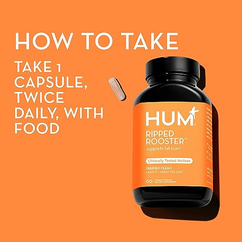 HUM Ripped Rooster - Natural Green Tea Supplement to Boost Metabolism, Control Cravings HUMUS supplements
