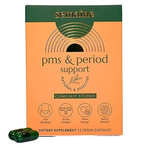 PMS & Period Relief - Menstrual Cramp Relief: No More Period Cramps, Mood Swings, or Bloating SemaineAU supplements
