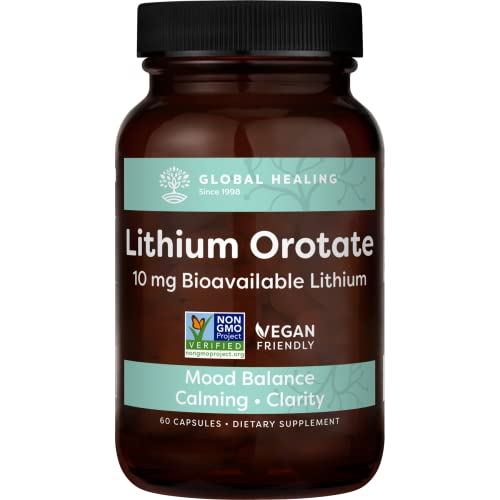 Global Healing Lithium Orotate Brain Health Supplement - Supports Mood Global Healing Center Au supplements