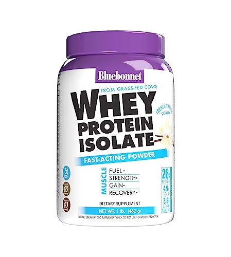Bluebonnet Nutrition Whey Protein Isolate Powder, 14 Serving, Vanilla, 1 lb Bluebonnet Au supplements