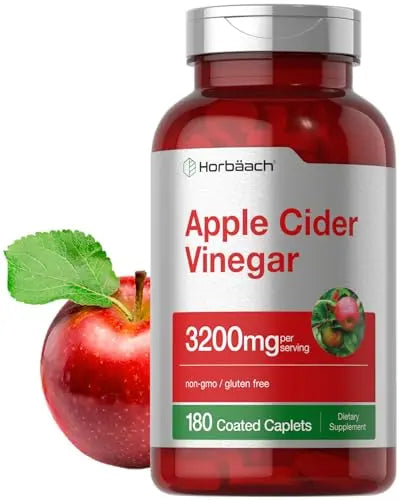 Apple Cider Vinegar Tablets 3200mg | 180 Pills | Vegetarian, Non-GMO & Gluten Free Supplement Horbäach uk supplements