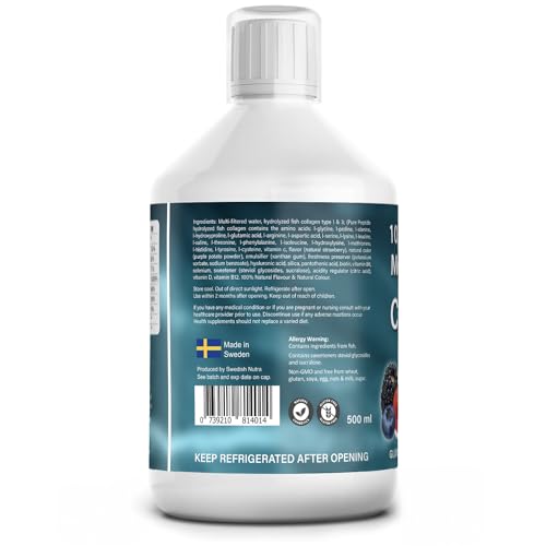 Marine Collagen 2.2 Liquid 10000mg Sugar Free Ready to Drink Berry Flavour, Hyaluronic Acid, Pure Peptide, Vitamin B5, B6, B7, C, D3 Best4Group Au supplements