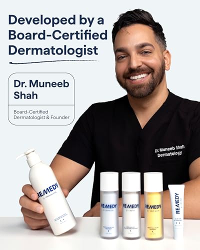 Remedy for Healthy Aging - Retinal, Resveratrol, Glycolic Acid, Argireline, Ferulic Acid, Matrixyl 3000 - Anti-Aging Treatment for Wrinkles, Uneven Texture & Tone - By Dermatologist Dr. Shah Remedy Science Au supplements