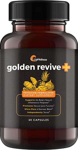 UpWellness Golden Revive + Joint Support with Quercetin, Magnesium, and Turmeric UpWellness Nutrient-Rich Living Au supplements