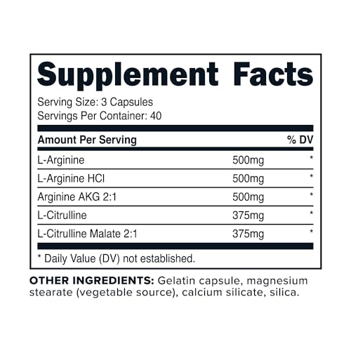 Primaforce Nitric Oxide Booster (2,250mg, 120 Capsules) - 40 Servings of Our High Potency Primaforce Au supplements