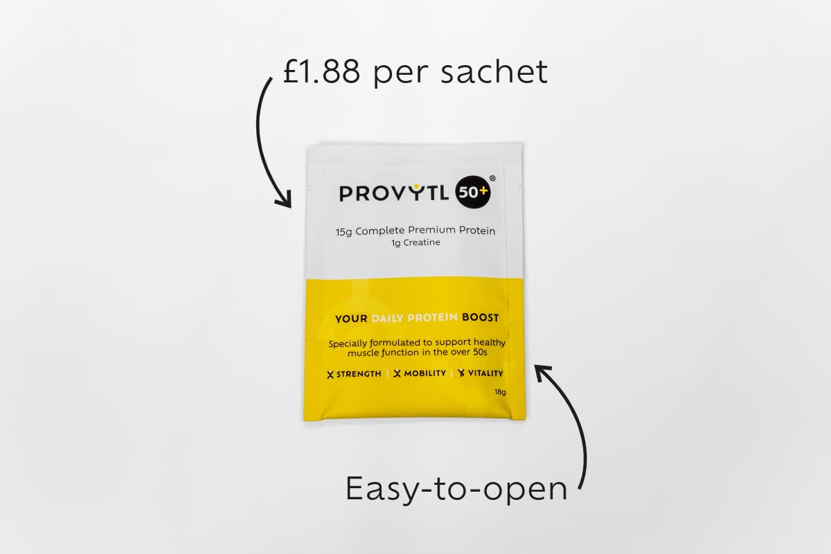 Provytl 50+ - Kick Start Your Protein Journey in 2024-15g Complete Protein and 1g Creatine Provytl Au supplements