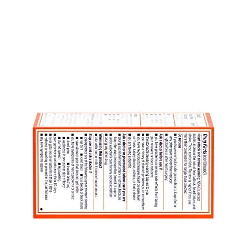 Motrin IB, Ibuprofen 200mg Tablets, Pain Reliever & Fever Reducer for Muscular Aches, Headache, Backache, Menstrual Cramps & Minor Arthritis Pain, NSAID, 100 Ct Motrin Au supplements