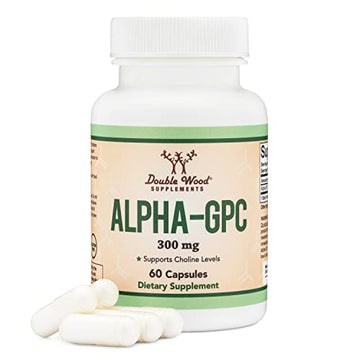 Alpha GPC Choline 600mg Capsules - Brain Support Supplement for Focus, Memory Double Wood Supplements Au supplements