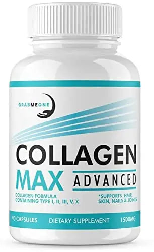 Premium Marine Collagen Supplements for Women, Ultra Potent Marine Collagen Capsules Collagen MaxAU supplements