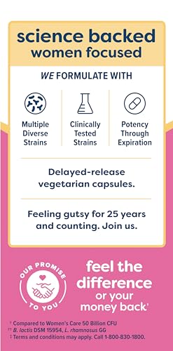 Renew Life Women's Probiotic Capsules, Supports Vaginal, Urinary, Digestive and Immune Renew Life Au supplements