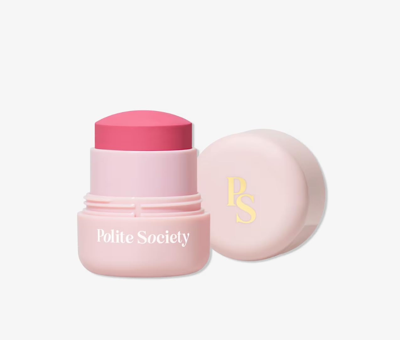 Polite Society Polite Pops Powder Blush Stick, Hybrid Cream to Powder Formula, Buildable Color with Coastal Plant and Vitamin E, London true pink Generic Au supplements