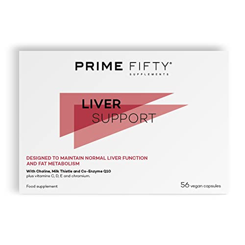 Prime Fifty Liver Support Supplements – 56 Vegan Capsules – Choline & Milk Thistle Supplements FutureYou Cambridge Au supplements