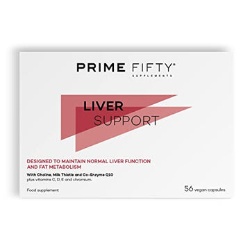 Prime Fifty Liver Support Supplements – 56 Vegan Capsules – Choline & Milk Thistle Supplements FutureYou Cambridge Au supplements