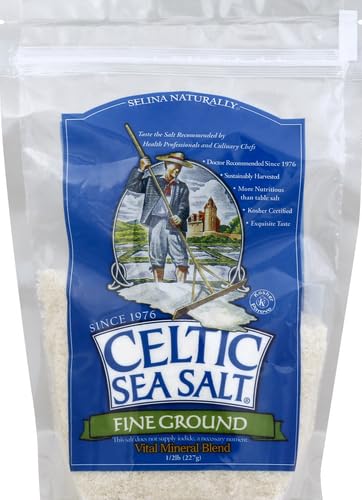 Celtic Sea Salt, Fine Ground, 8 Ounce, 0.5 Pound (Pack of 1) Celtic Sea Salt Au supplements