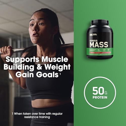 Optimum Nutrition Serious Mass, Weight Gainer Protein Powder with Immune Support Optimum Nutrition Au supplements