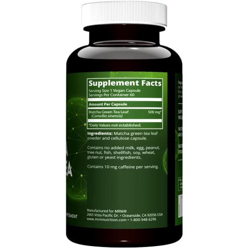 MRM Matcha Green Tea Capsules 60 Servings MRM Au supplements