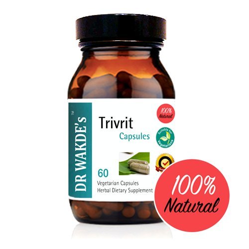 DR WAKDE'S Trivrit Capsules (Nishottar, 60 Veg Caps, Plant-Based Supplement, Ayurvedic Herb, All Natural, Vegan) DR WAKDE's Au supplements