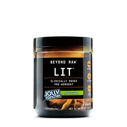 BEYOND RAW LIT | Clinically Dosed Pre-Workout Powder | Contains Caffeine, L-Citruline BEYOND RAWAU supplements