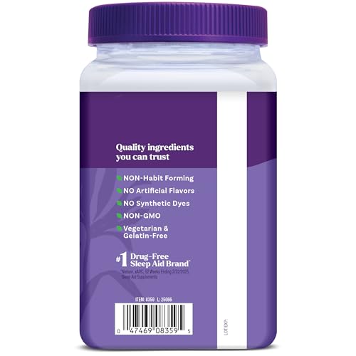 Natrol Sleep + Restore Magnesium Glycinate Blend Gummies with Melatonin 5mg - Calm Magnesium with GABA, Botanical Blend, Cherry Flavor, 60 Gummies Natrol Au supplements