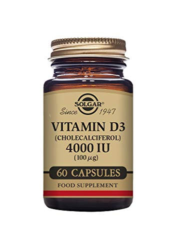 Solgar Vitamin D3 4000 IU (100 µg) Vegetable Capsules - Pack of 60 - Cholecalciferol SOLGAR Au supplements