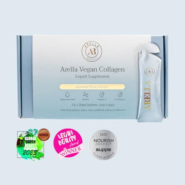 Arella Beauty Vegan Liquid Collagen Supplement - Japanese Plum Flavour - 14 x 30 ml Arella Beauty Au supplements