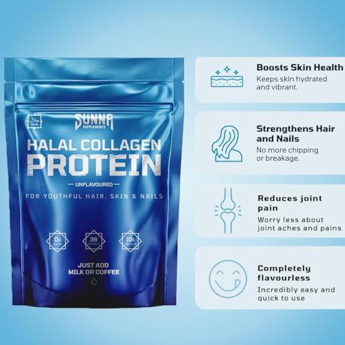 SUNNA SUPPLEMENTS - Halal Bovine Collagen Protein Powder for Hair, Skin, Nails and Joints SUNNA SUPPLEMENTS Au supplements