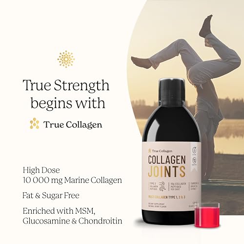 True Collagen Joint Peptides - Pack of 500ml, Berry Flavour | Dietary Supplements with Turmeric & Green Tea Extract True Collagen Au supplements