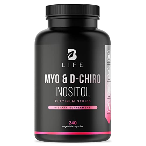 Myo-Inositol & D-Chiro Inositol by B Life - 240 Capsules | Made in USA | 40:1 Ratio B Life Company Au supplements
