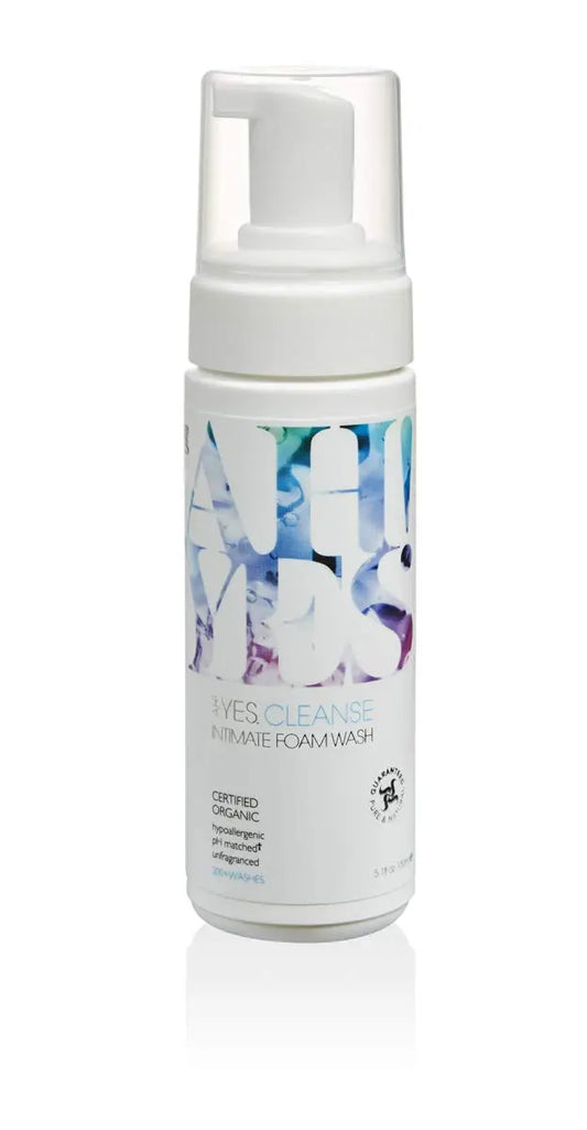 AH! YES CLEANSE Gentle, Organic Foaming Feminine Wash- Unfragranced, pH Matched Vaginal Wash AH! YESAU supplements