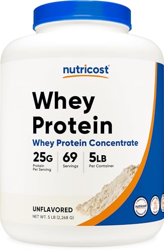 Nutricost Whey Protein Powder, Unflavored, 5 pounds - from Whey Protein Concentrate Nutricost Au supplements