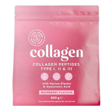 Collagen Powder with Hyaluronic Acid 400g - Premium Bovine Collagen Type I, II, III Alpha Foods Au supplements