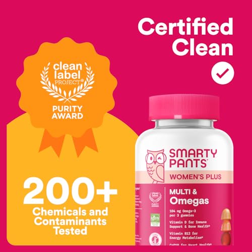 SmartyPants Women's Multivitamin Gummies - Improved Formula: Omega 3 (DHA/EPA), Methylfolate, CoQ10, Vitamin D3, C, Vitamin B12, B6, A, K & Zinc SmartyPants Au supplements
