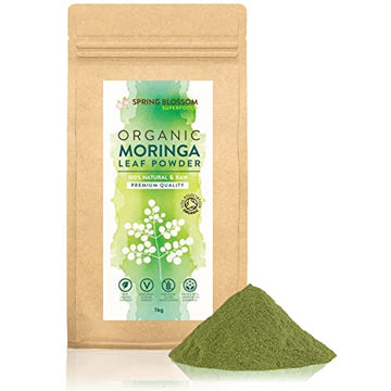 1KG Moringa Superleaf Powder Oleifera 100% Organic Raw Premium Quality Non-GMO Spring Blossom Au supplements