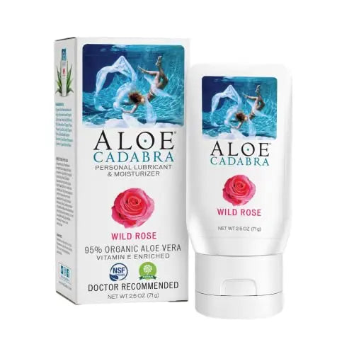 Aloe Cadabra Natural Organic Personal Lubricant and Vaginal Moisturizer, Wild Rose, 2.5 Ounce Aloe CadabraAU supplements