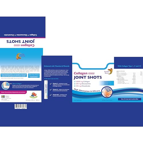 Swedish Nutra Collagen 10000 Joint Shots | High Strength Type 1, 2 & 3 Collagen for Body, Joints & Ligaments Swedish Nutra Au supplements