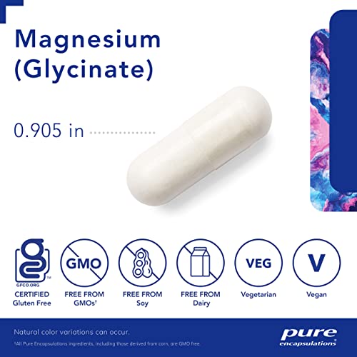 Pure Encapsulations Magnesium (Glycinate) - Supplement to Support Stress Relief, Sleep Pure Encapsulations Au supplements