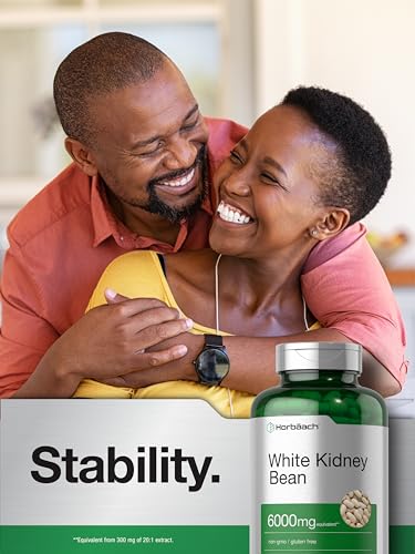 White Kidney Bean Extract Capsules | 6000mg | 400 Count | Non-GMO & Gluten Free Horbäach Au supplements