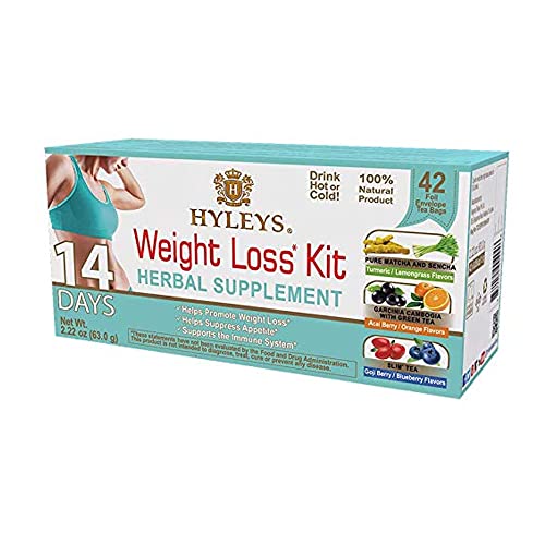 HYLEYS Tea for Cleanse and Weight Loss - New 14 Day Weight Loss Kit - 42 Tea Bags HYLEYS Au supplements