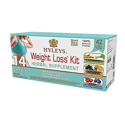 HYLEYS Tea for Cleanse and Weight Loss - New 14 Day Weight Loss Kit - 42 Tea Bags HYLEYS uk supplements