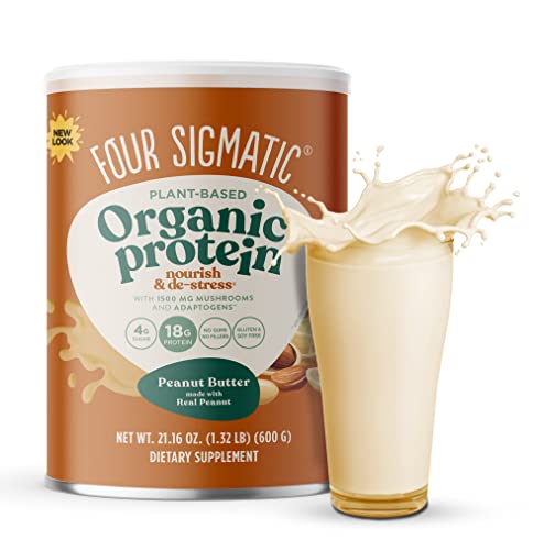 Four Sigmatic Organic Plant-Based Protein Powder Peanut Butter Protein with Lion’s Mane Four Sigmatic Au supplements
